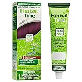 Herbal Time Henna Natural Colorante en Crema | Henna Pelo | Cubre Canas | Crema Tinte Coloración...