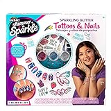 SHIMMER 'N SPARKLE Estudios de diseño de uñas y tatuajes para niñas, Set de uñas y tatuajes...