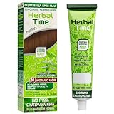 Herbal Time Henna Natural Colorante en Crema | Henna Pelo | Cubre Canas | Crema Tinte Coloración...