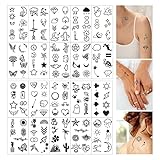 20 Hojas Tatoos Temporales Adultos Tatuajes Temporales Pequeños Tatuajes Falsos Calcomanias...